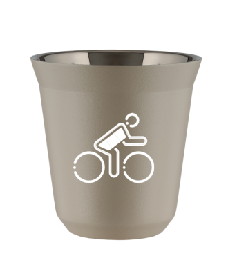 Tasse 80 ml BEIGE "Cycliste aux couleurs allemandes (blanc)" Tasse 80 ml BEIGE "Cycliste aux couleurs allemandes (blanc)"