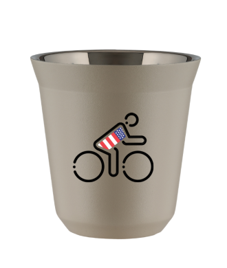 Tasse 80 ml BEIGE "Cycliste aux couleurs britanniques" Tasse 80 ml BEIGE "Cycliste aux couleurs britanniques"