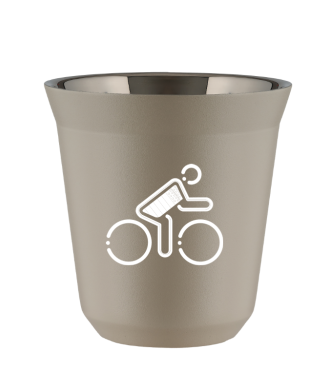 Tasse 80 ml BEIGE "Cycliste aux couleurs britanniques (blanc)" Tasse 80 ml BEIGE "Cycliste aux couleurs britanniques (blanc)"