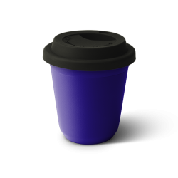 Tasse 150 ml VIOLET, avec couvercle noir