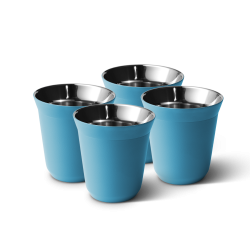 Lot de 4 tasses 240 ml BLEU