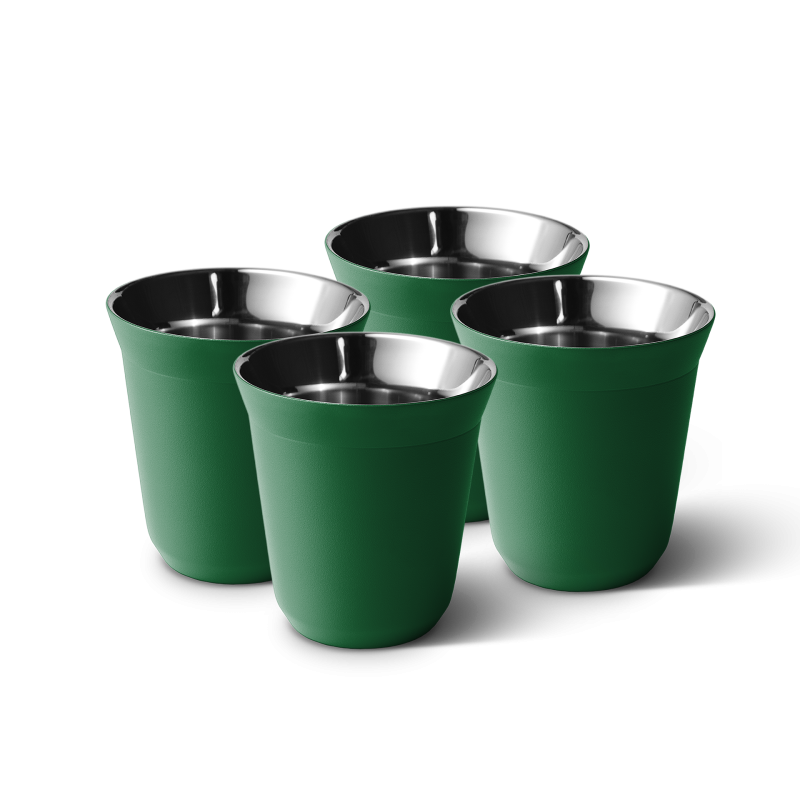Lot de 4 tasses 150 ml VERT