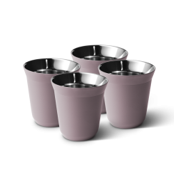 Lot de 4 tasses 80 ml LAVANDE