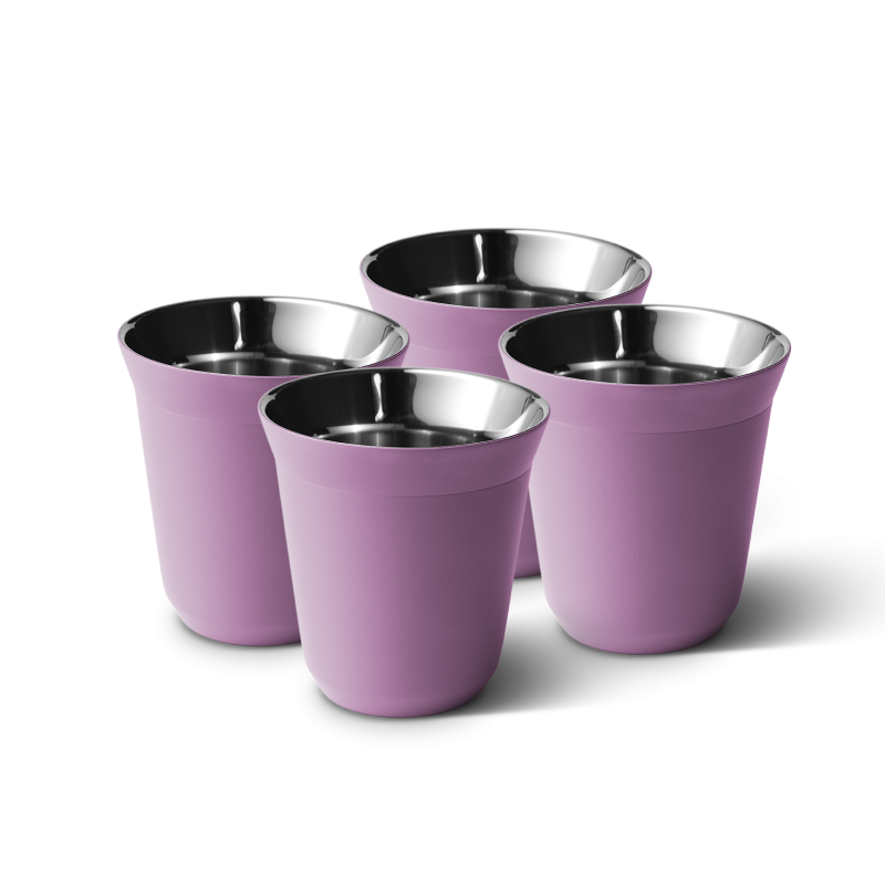 Lot de 4 tasses 150 ml LILAS