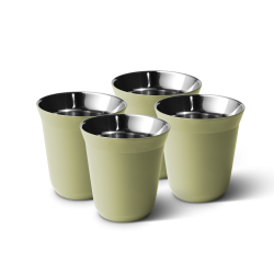 Lot de 4 tasses 150 ml PISTACHE