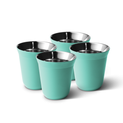 Lot de 4 tasses 240 ml TURQUOISE