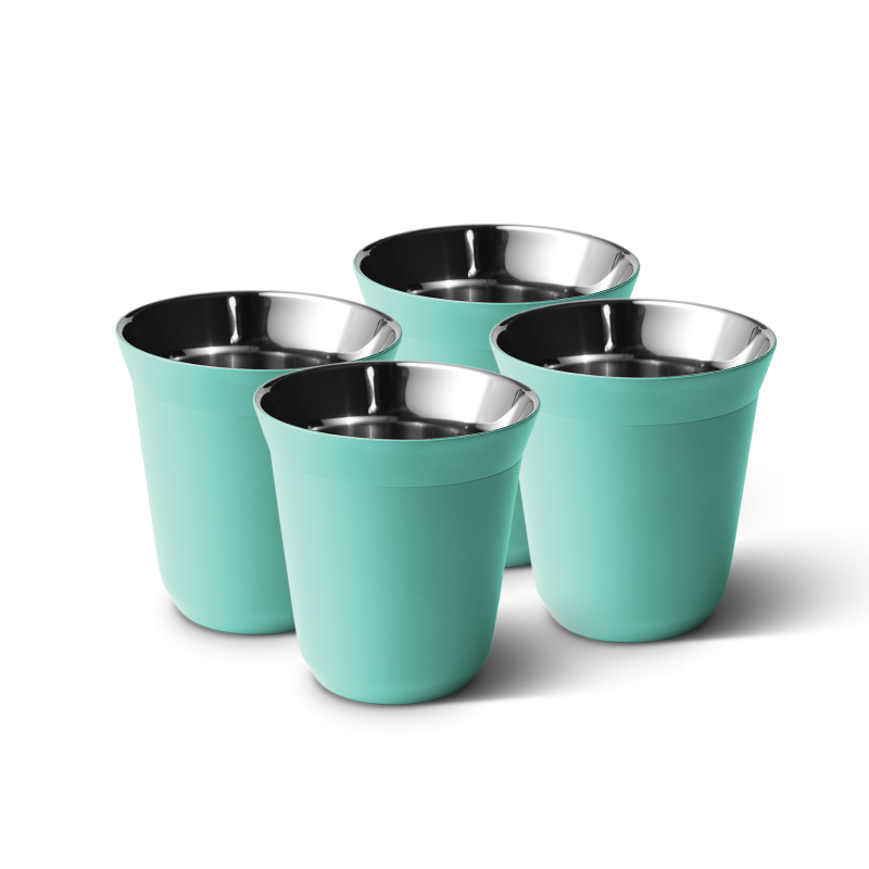 Lot de 4 tasses 240 ml TURQUOISE