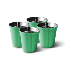 Lot de 4 tasses 240 ml VERT MÉTALLIQUE