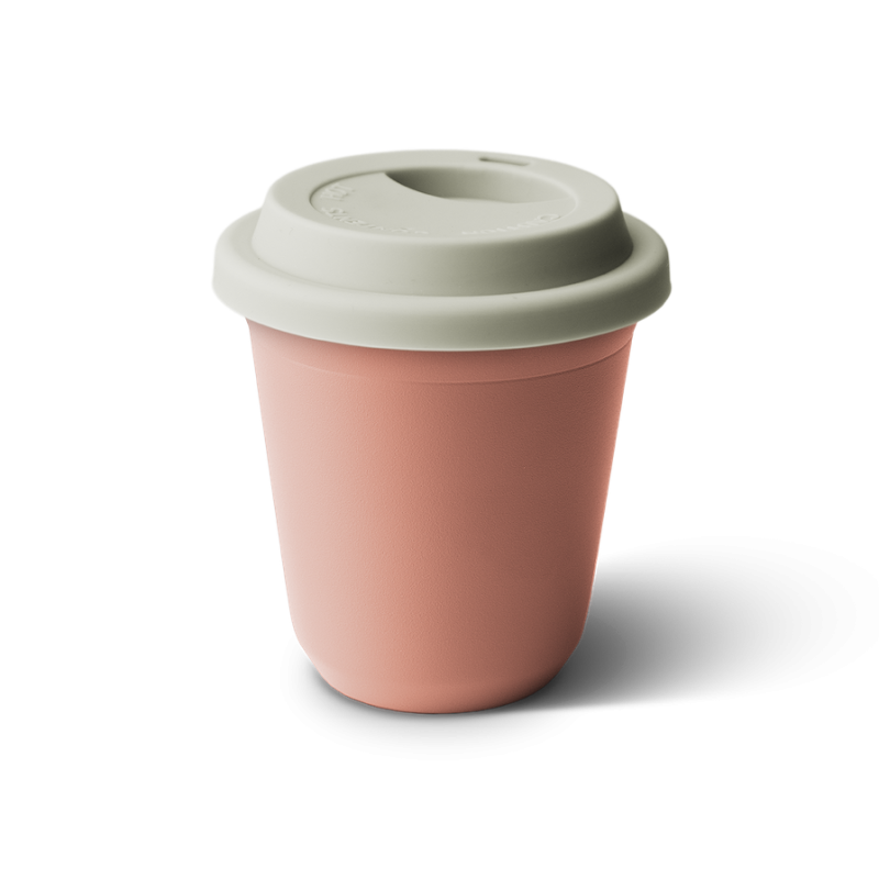 Tasse de 150 ml MORELA avec couvercle blanc