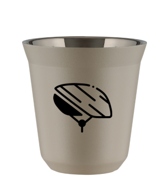Tasse 80 ml BEIGE "Casque (noir)" Tasse 80 ml BEIGE "Casque (noir)"