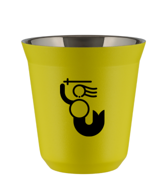 Tasse 80 ml JAUNE "WARSZAWSKA SYRENKA" Tasse 80 ml JAUNE "WARSZAWSKA SYRENKA"