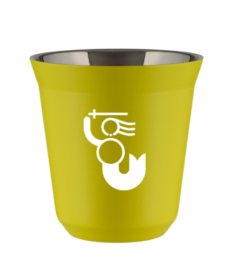 Tasse 80 ml JAUNE "WARSZAWSKA SYRENKA (blanc)" Tasse 80 ml JAUNE "WARSZAWSKA SYRENKA (blanc)"