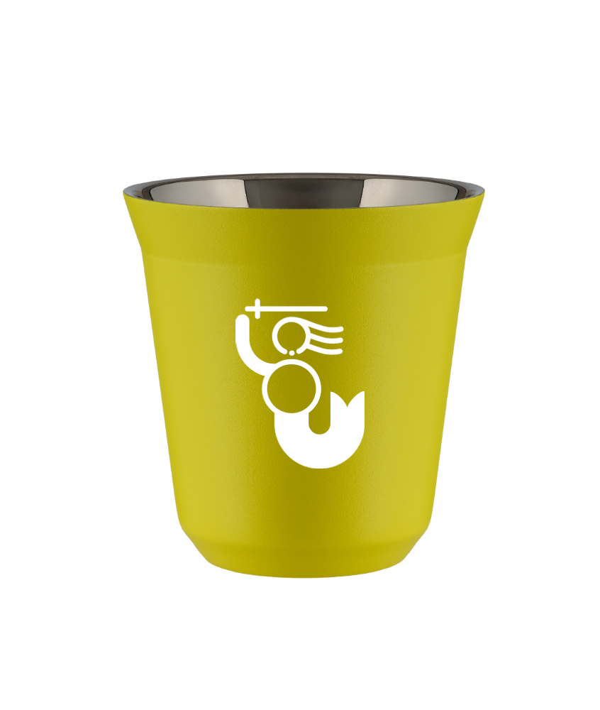 Tasse 80 ml JAUNE "WARSZAWSKA SYRENKA (blanc)"