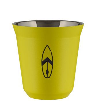 Tasse 80 ml JAUNE "Planche" Tasse 80 ml JAUNE "Planche"