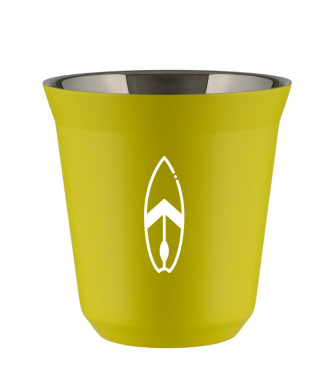 Tasse 80 ml JAUNE "Planche (blanc)" Tasse 80 ml JAUNE "Planche (blanc)"