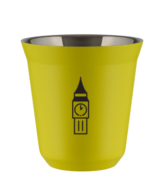 Tasse 80 ml JAUNE "BIG BEN (noir)" Tasse 80 ml JAUNE "BIG BEN (noir)"