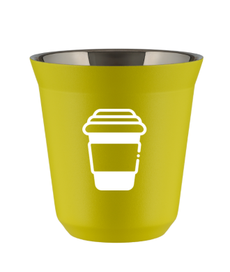 Tasse 80 ml JAUNE "Tasse (blanc)" Tasse 80 ml JAUNE "Tasse (blanc)"