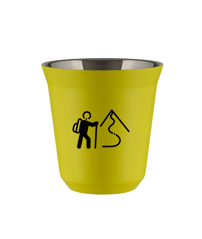 Tasse 80 ml JAUNE "Escalade 2"