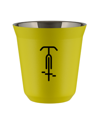 Tasse 80 ml JAUNE "Cyclisme 1" Tasse 80 ml JAUNE "Cyclisme 1"