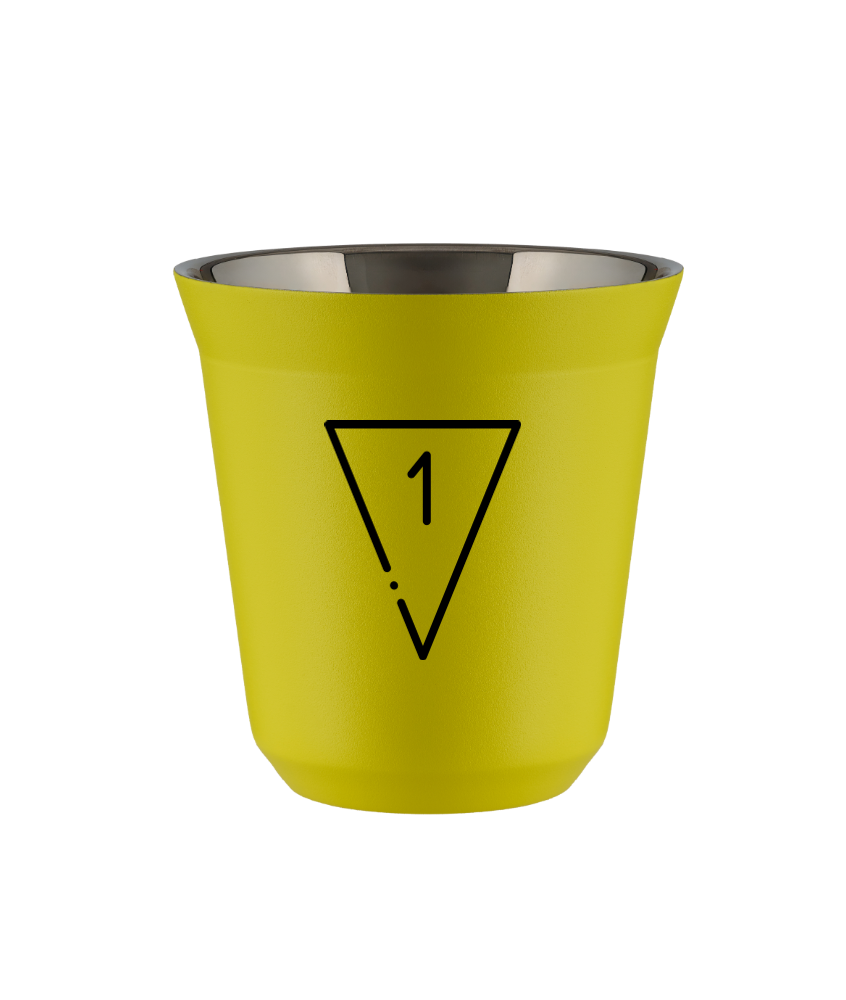 Tasse 80 ml JAUNE "1"