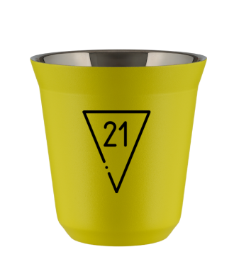 Tasse 80 ml JAUNE "21" Tasse 80 ml JAUNE "21"