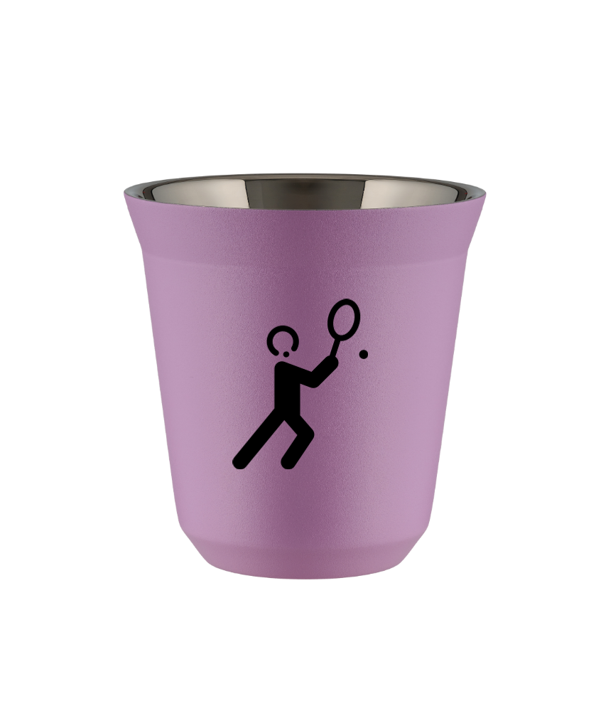 Tasse 80 ml LILAS "Tennis 1 (noir)"