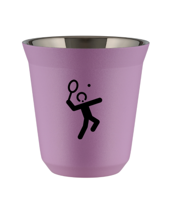 Tasse 80 ml LILAS "Tennis 2 (noir)" Tasse 80 ml LILAS "Tennis 2 (noir)"