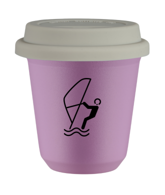Tasse 80 ml LILAS "Sports nautiques", avec couvercle blanc Tasse 80 ml LILAS "Sports nautiques", avec couvercle blanc