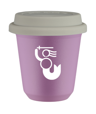 Tasse 80 ml LILAS "WARSZAWSKA SYRENKA (blanc)", avec couvercle blanc Tasse 80 ml LILAS "WARSZAWSKA SYRENKA (blanc)", avec couvercle blanc