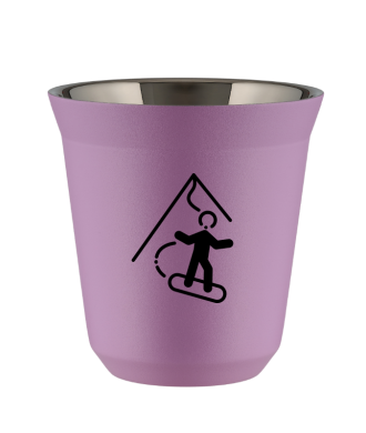 Tasse 80 ml LILAS "Snowboard (noir)" Tasse 80 ml LILAS "Snowboard (noir)"