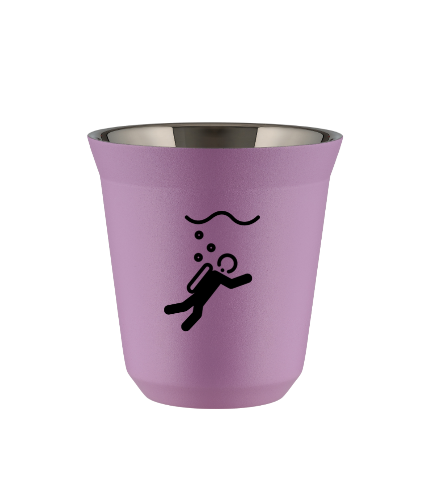 Tasse 80 ml LILAS "Plongée"