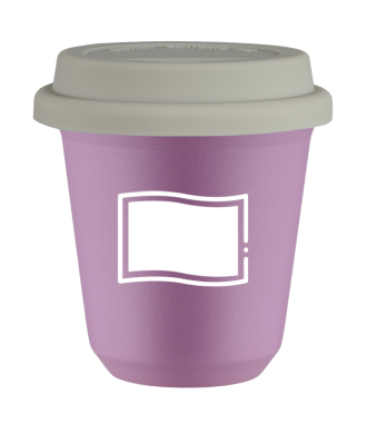 Tasse 80 ml LILAS "Drapeau polonais (blanc)", avec couvercle blanc Tasse 80 ml LILAS "Drapeau polonais (blanc)", avec couvercle blanc