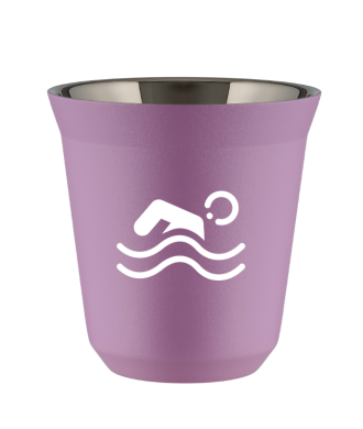 Tasse 80 ml LILAS "Natation (blanc)" Tasse 80 ml LILAS "Natation (blanc)"