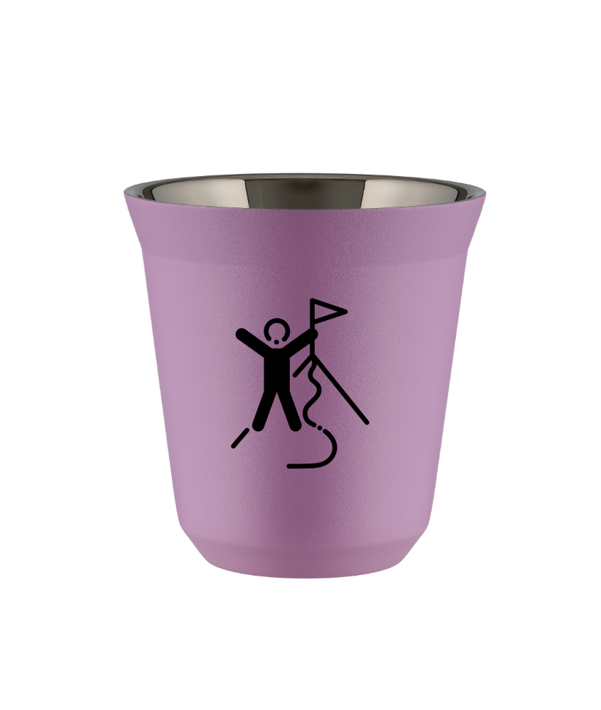 Tasse 80 ml LILAS "Escalade 1 (noir)"