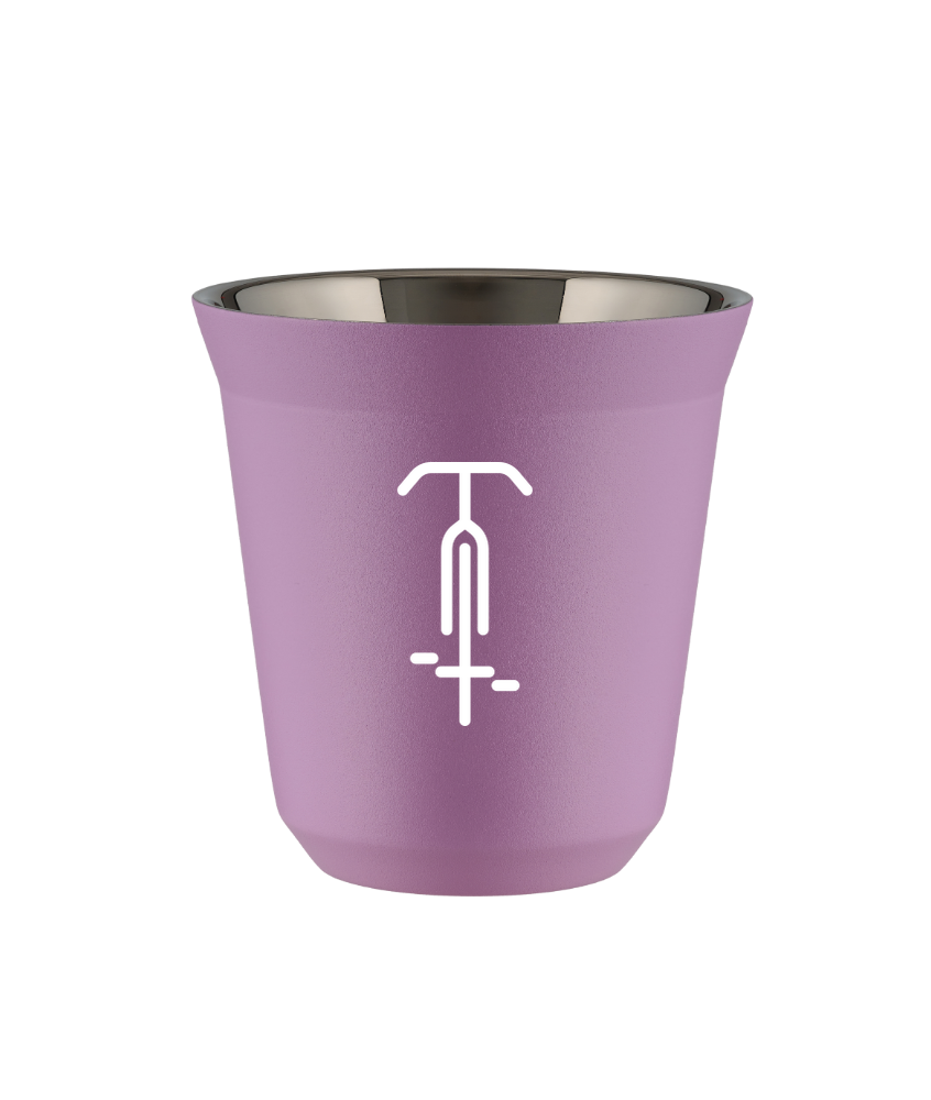Tasse 80 ml LILAS "Cyclisme 1 (blanc)"