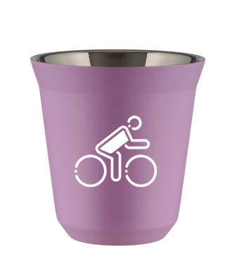 Tasse 80 ml LILAS "Cycliste aux couleurs allemandes (blanc)" Tasse 80 ml LILAS "Cycliste aux couleurs allemandes (blanc)"