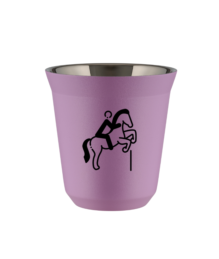 Tasse 80 ml LILAS "Équitation 1"