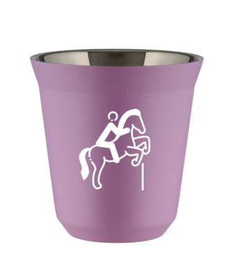 Tasse 80 ml LILAS "Équitation 1 (blanc)" Tasse 80 ml LILAS "Équitation 1 (blanc)"