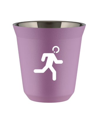 Tasse 80 ml LILAS "Coureur (blanc)" Tasse 80 ml LILAS "Coureur (blanc)"