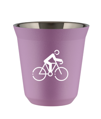 Tasse 80 ml LILAS "Cyclisme 3 (blanc)" Tasse 80 ml LILAS "Cyclisme 3 (blanc)"