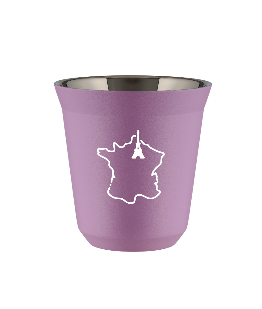 Tasse 80 ml LILAS "France (blanc)"