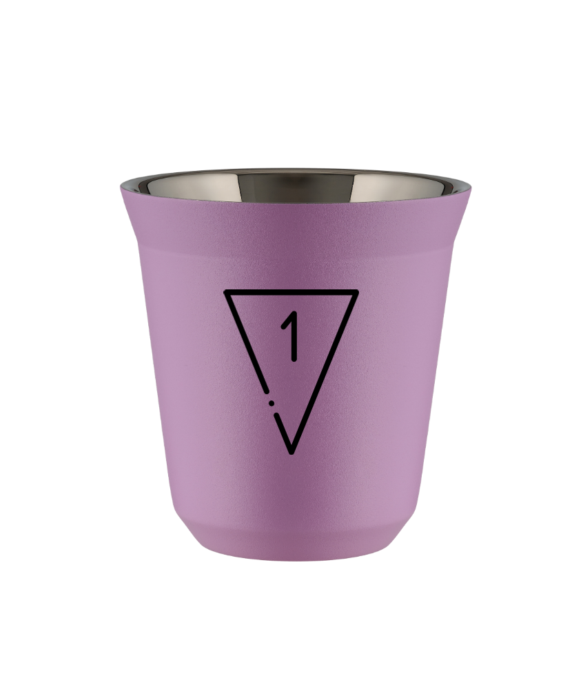 Tasse 80 ml LILAS "1 (noir)"