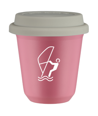 Tasse 80 ml ROSE "Sports nautiques (blanc)", avec couvercle blanc Tasse 80 ml ROSE "Sports nautiques (blanc)", avec couvercle blanc