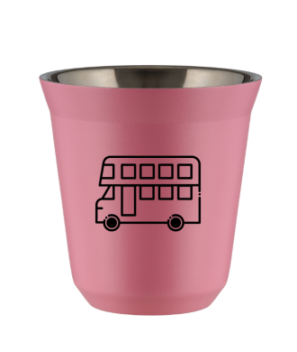 Tasse 80 ml ROSE "Bus" Tasse 80 ml ROSE "Bus"