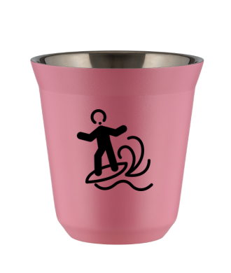 Tasse 80 ml ROSE "Planche à voile (noir)" Tasse 80 ml ROSE "Planche à voile (noir)"