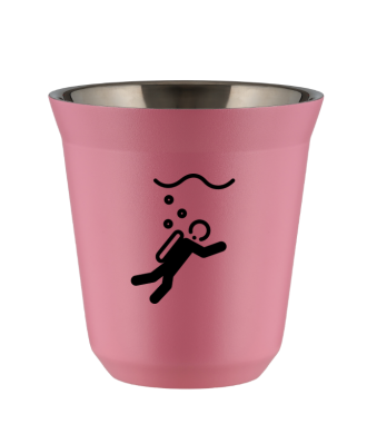 Tasse 80 ml ROSE "Plongée" Tasse 80 ml ROSE "Plongée"