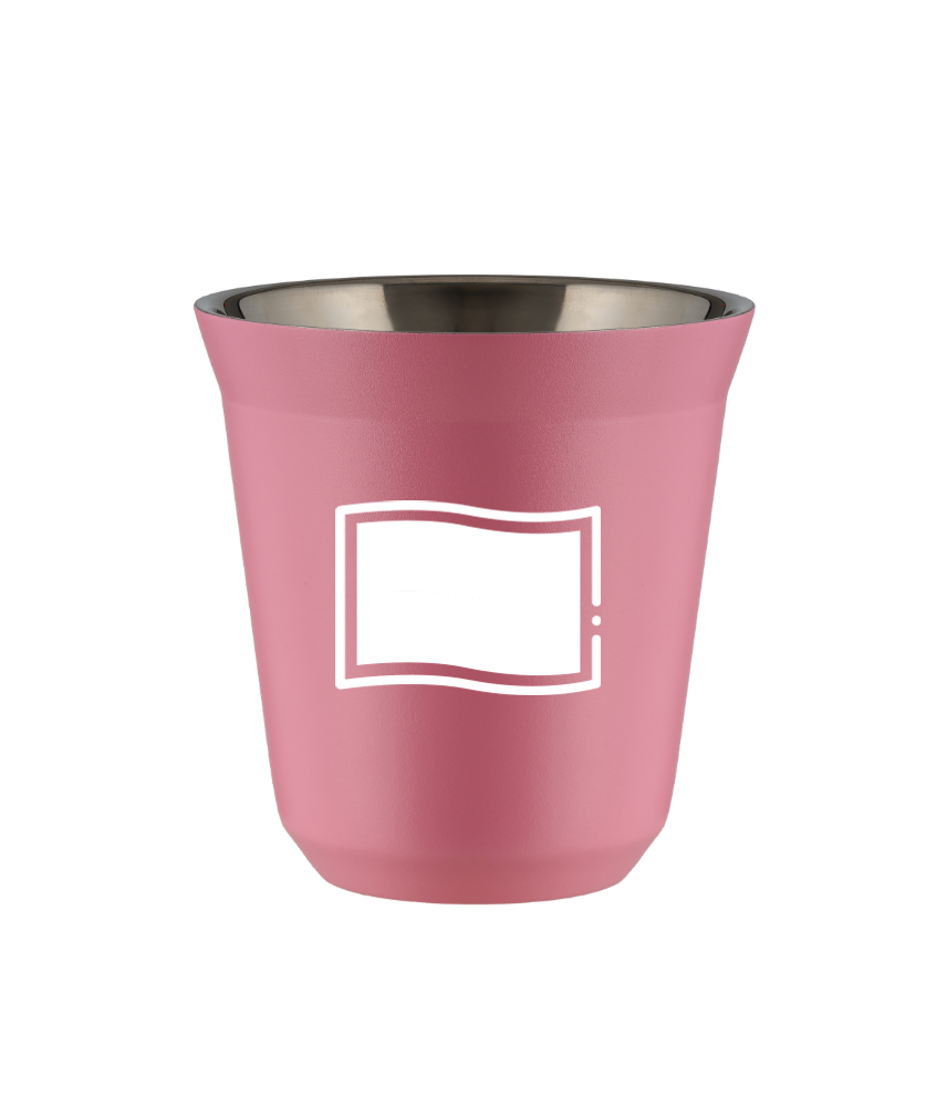 Tasse 80 ml ROSE "Drapeau polonais (blanc)"