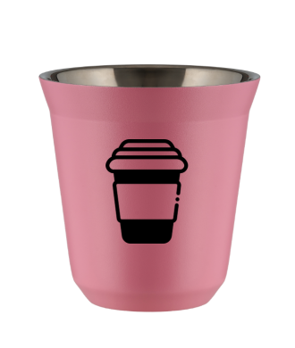 Tasse 80 ml ROSE "Tasse (noir)" Tasse 80 ml ROSE "Tasse (noir)"