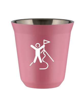 Tasse 80 ml ROSE "Escalade 1 (blanc)" Tasse 80 ml ROSE "Escalade 1 (blanc)"