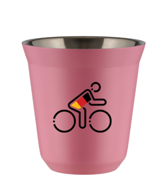 Tasse 80 ml ROSE "Cycliste aux couleurs allemandes" Tasse 80 ml ROSE "Cycliste aux couleurs allemandes"